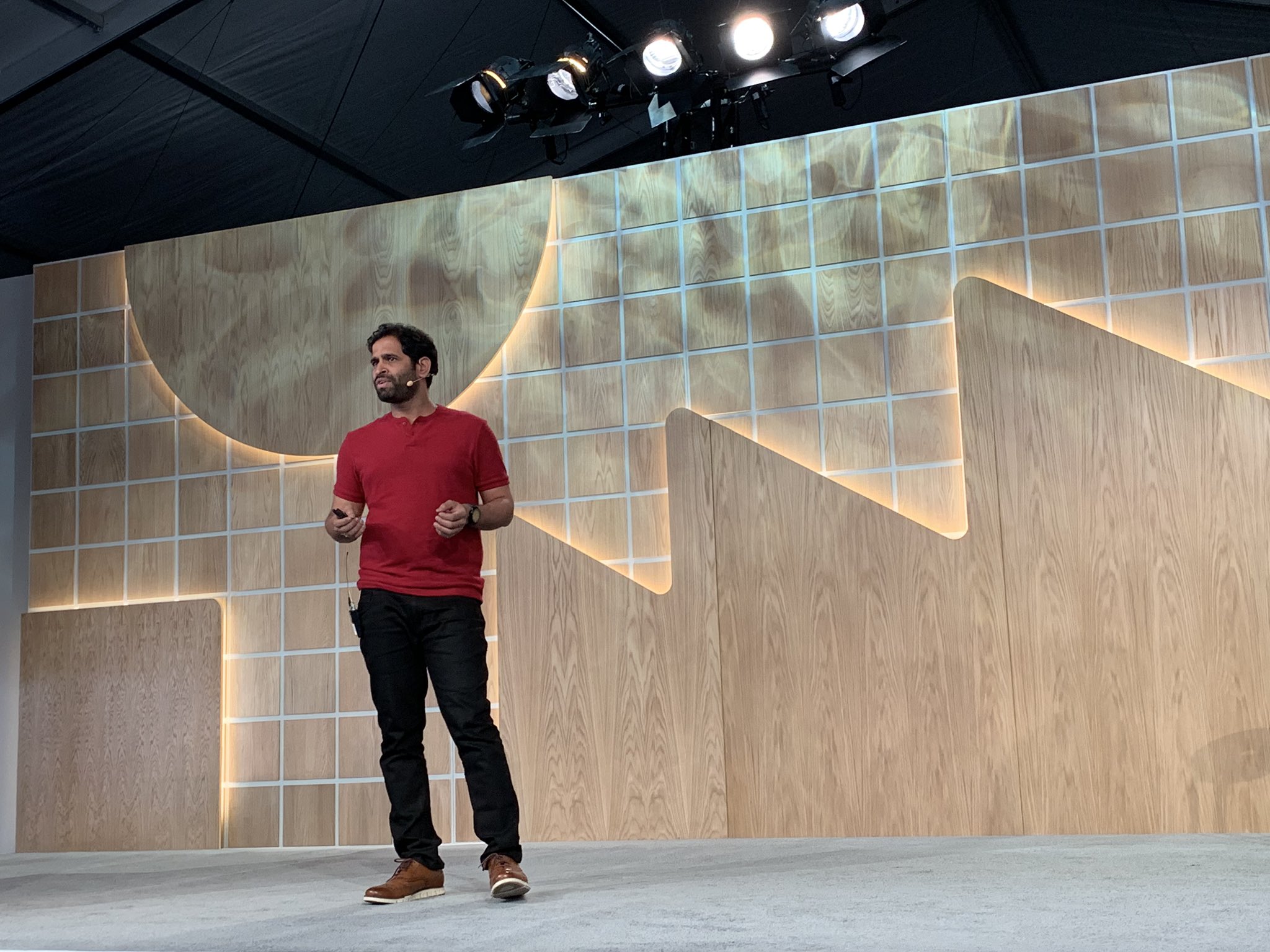 Rudra Kasturi speaking at Google I/O 2019